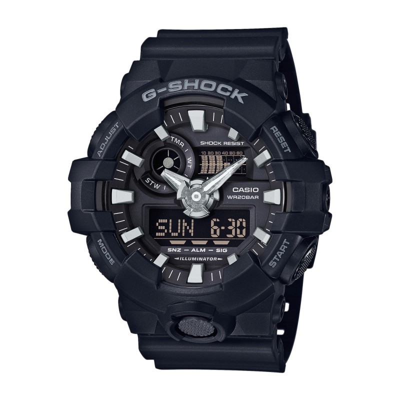 G-SHOCK Casio Sat GA-700-1BER, Crni