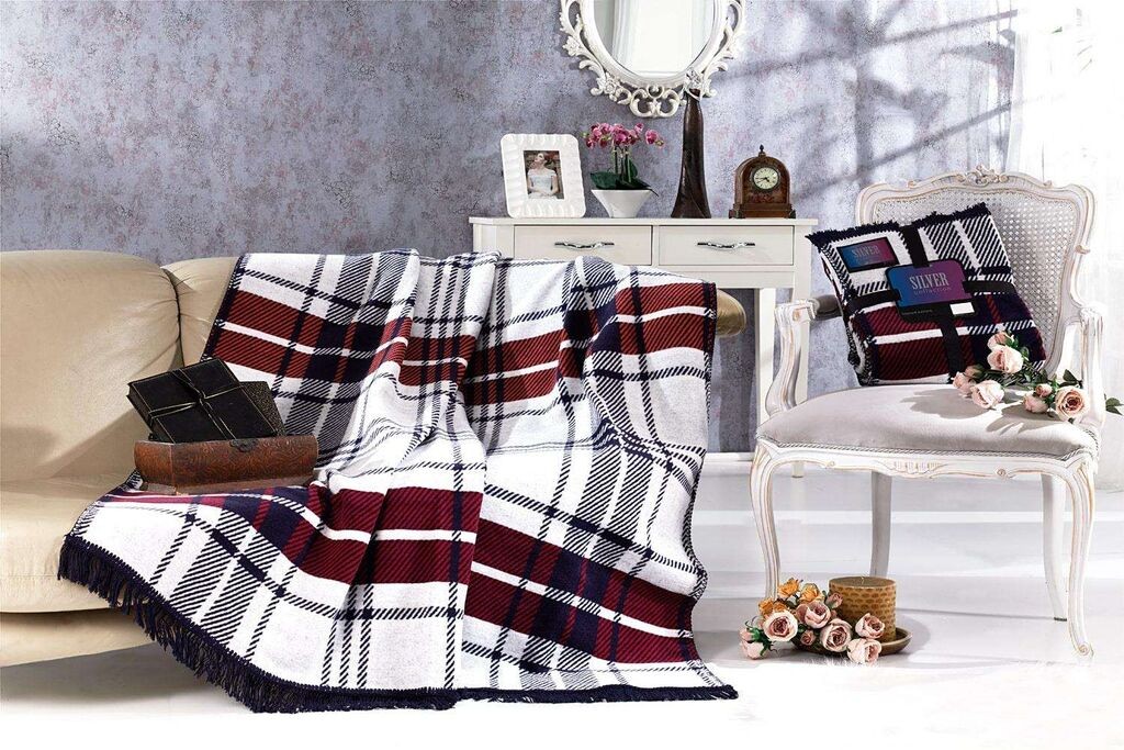 L'essentiel Maison pokrivač za francuski krevet, 60% pamuk, 30% akril, 10% poliester, 180 x 220 cm