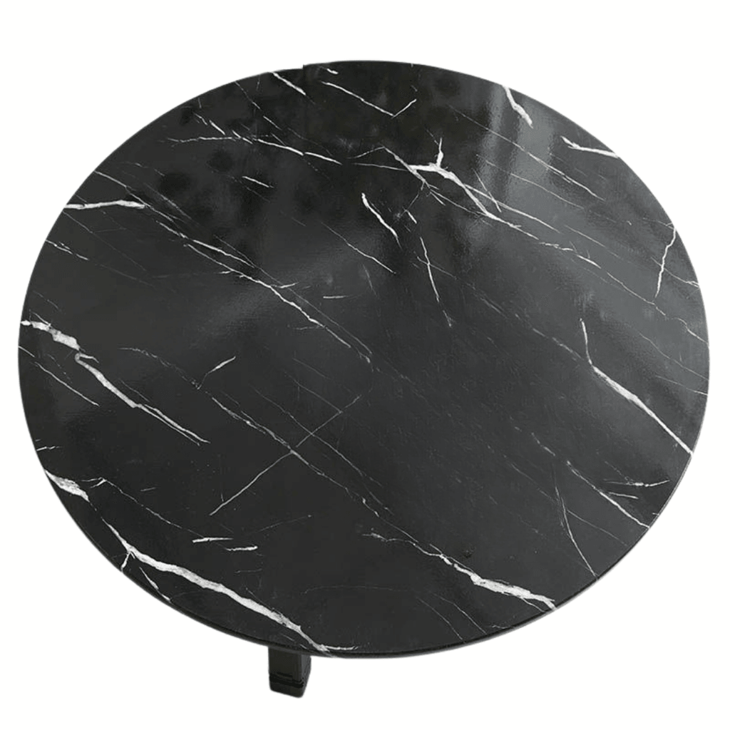Giga Okrugla ploča za sto Vladi, 70x70 cm, Kameno-crna