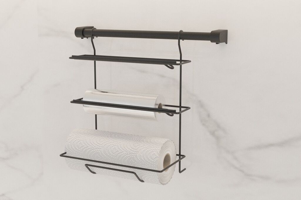 Hermia Organizator za kuhinju, 30 x 19 x 28 cm, 100% metal, crna