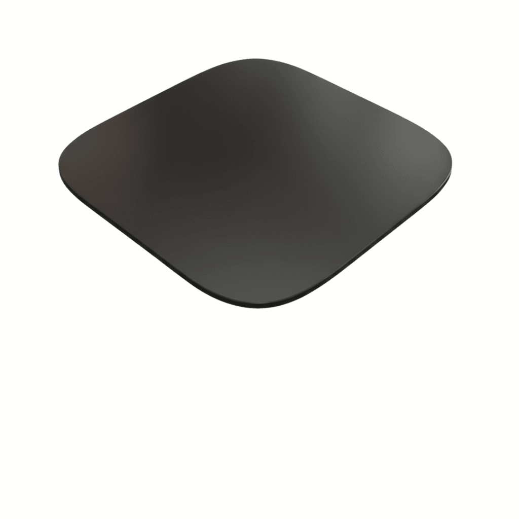 Giga Kockasta ploča za sto Skaya, 80x80 cm, Crna