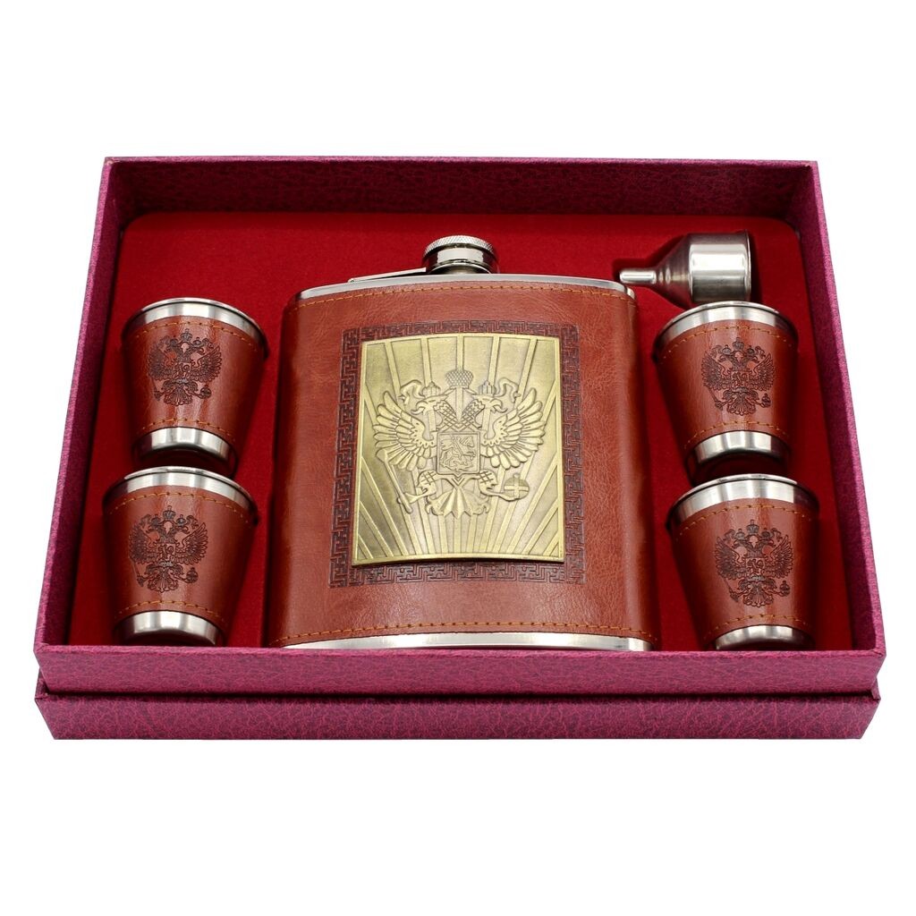 Poklon set  913-1351 ploska (530ml), 4x čašice, lijevak