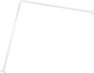TENDANCE Držač za zavjesu za kadu, aluminij, 80x80 cm, bijela