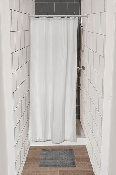 TENDANCE Zavjesa za kupanje, 120x180 cm, Bijela