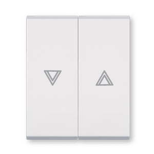 ALING-CONEL Prekidač sa dugmetom za roletne 10A 250V~ 1M+1M, Bijeli