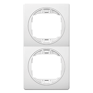 ALING-CONEL Maska za utičnicu dvostruka PRESTIGE, vertikalna, bijela