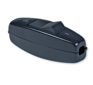 ALING-CONEL Jednopolni prekidač, prekidač za međukabel, 6A 250V~, crni