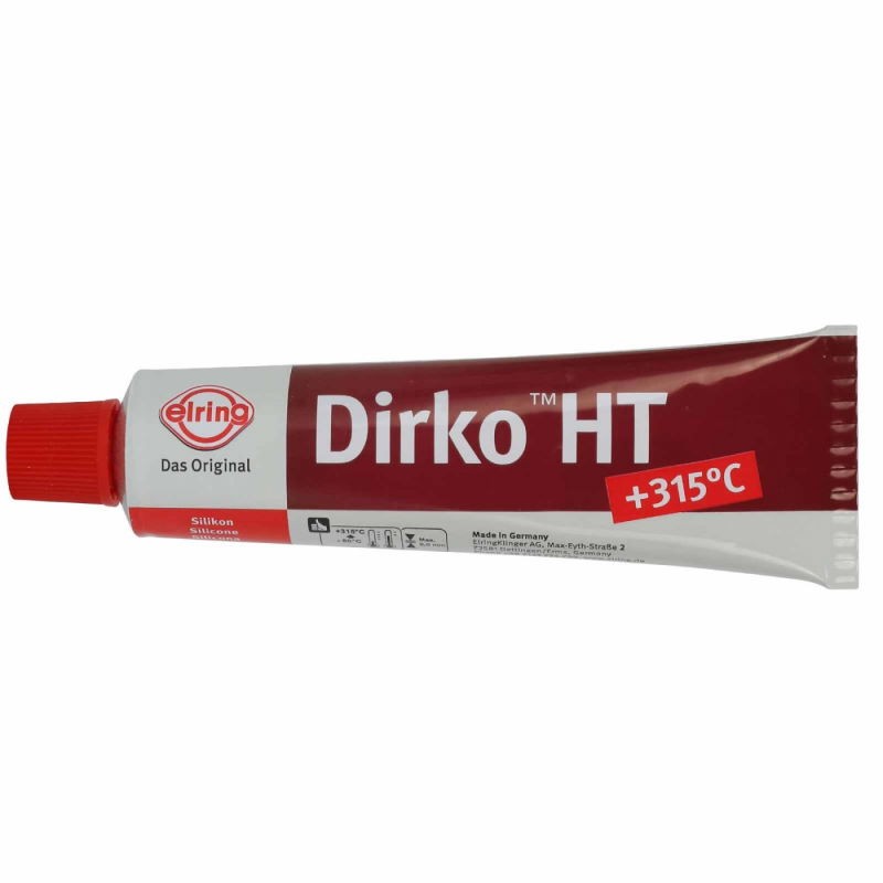 Elrig Acetonski silikon Dirko HT hermetik,70 ml, Crveni