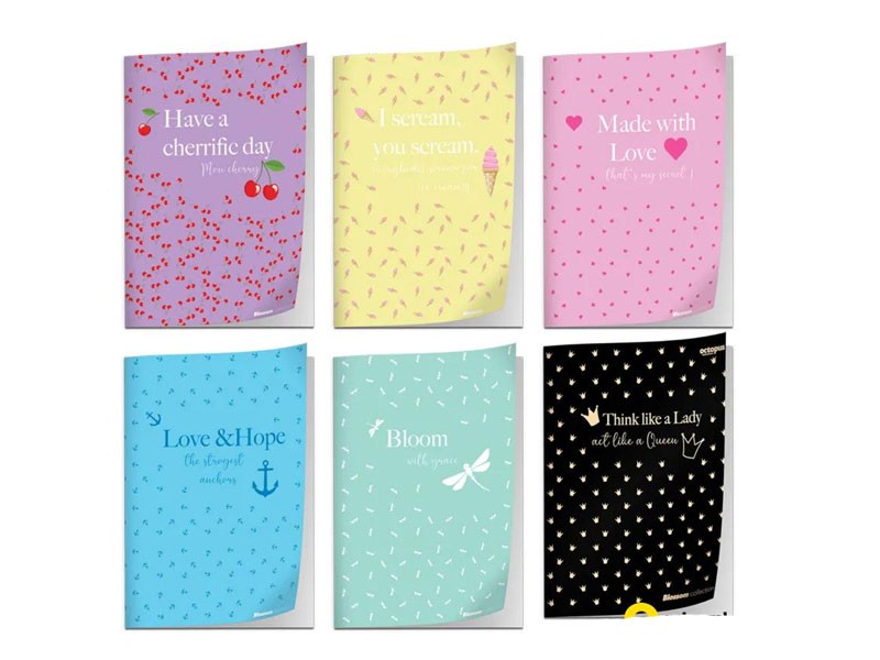 Octopus Notebook A4 52 lista, plava