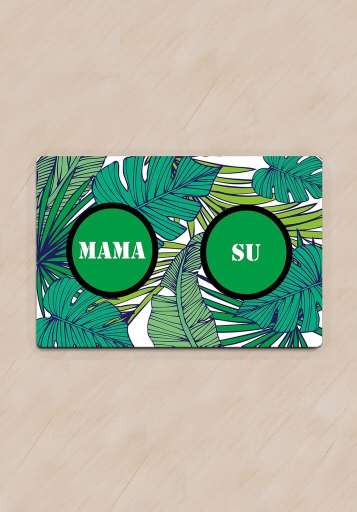 Paws & Whiskers Kungo Bowl Mat, zelena