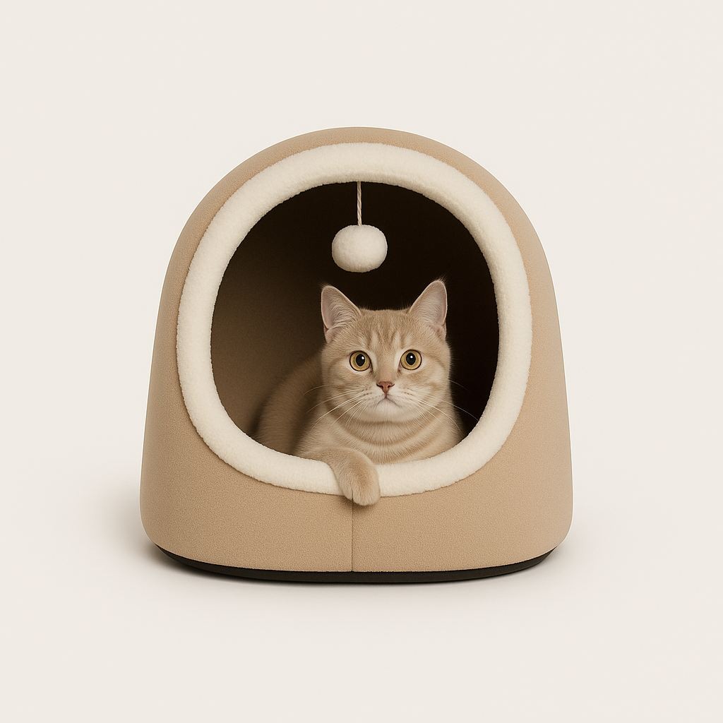 Paws & Whiskers krevet za mačke Alaska STD, 40 x 35 x 35 cm, smeđi