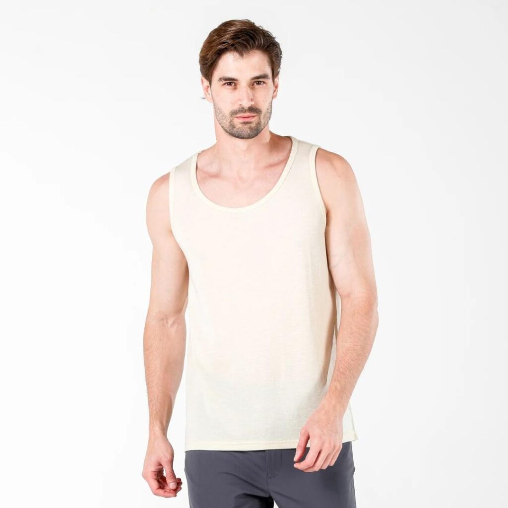 Woolona Muška majica bez rukava Spring, Bijela