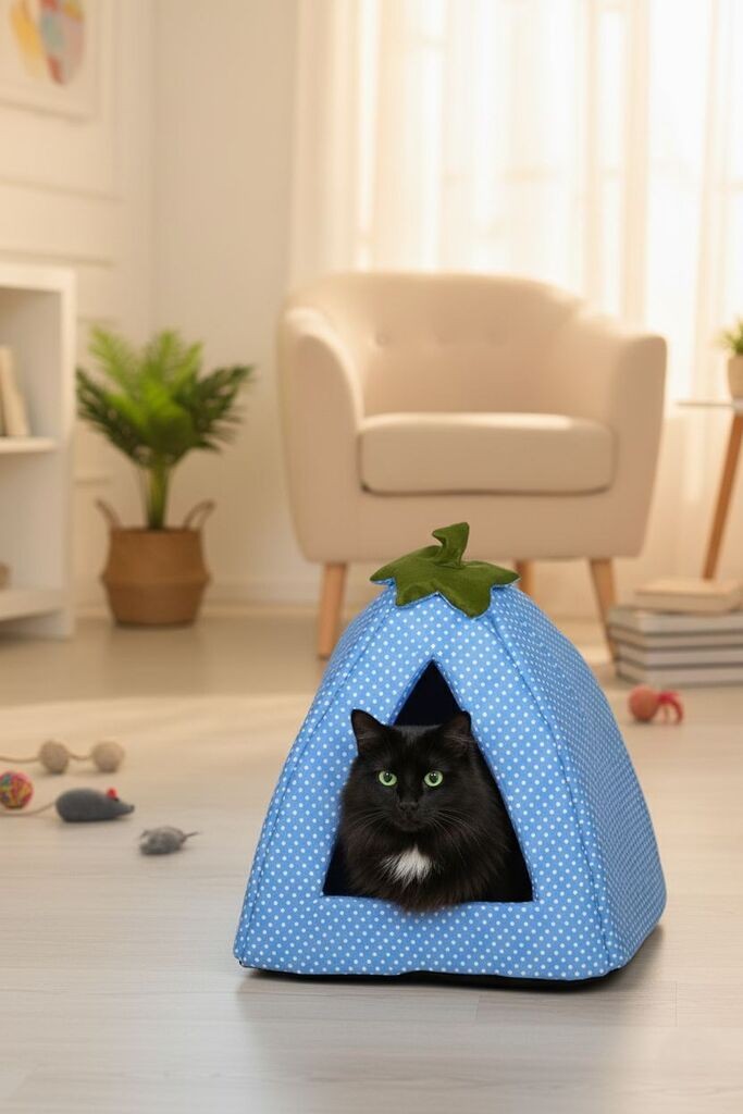 Mačji krevet Paws & Whiskers Bcps1001, plavi