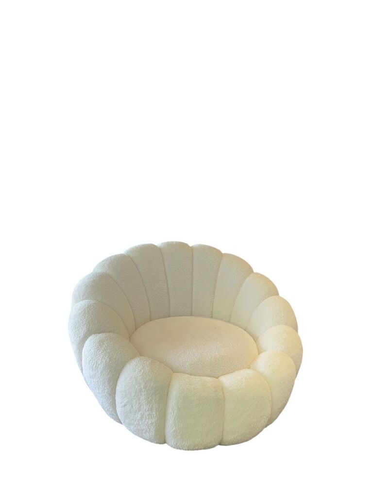 Fotelja Atelier del Sofa Pumpkin, 110 x 75 x 35 cm, Bijela