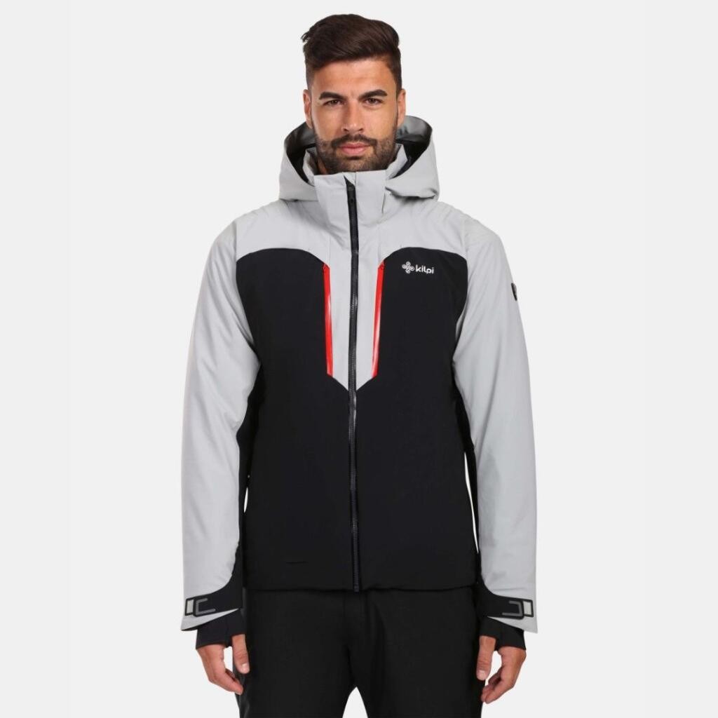 Kilpi Muška jakna za skijanje Hyder-m, Bijelo-crna