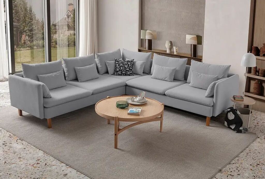 Atelier del Sofa Kutna garnitura Flexy L, 285 x 285 x 100 cm, Siva