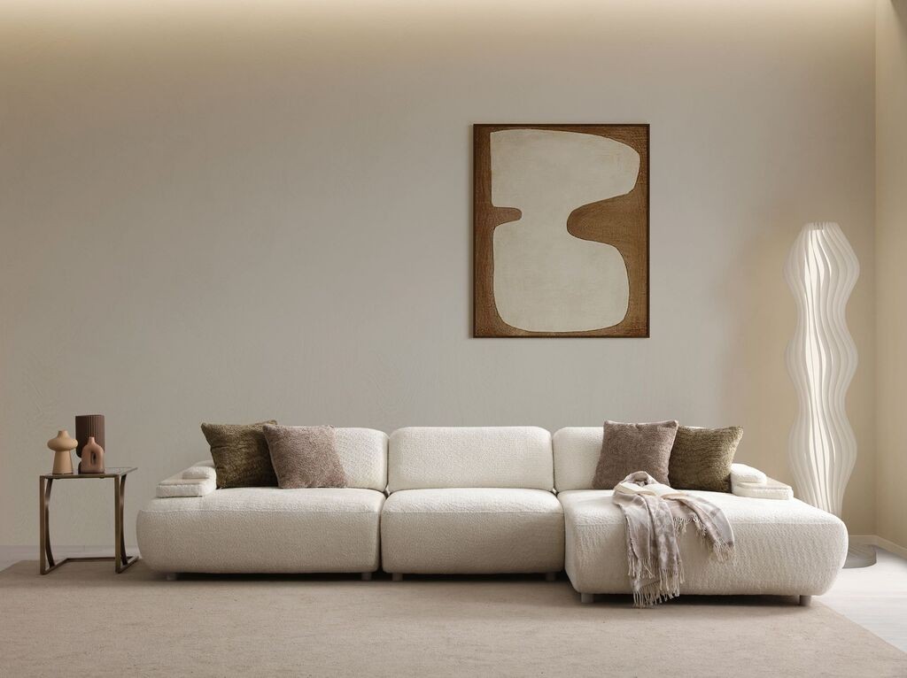 Atelier del Sofa Kutna sofa na razvlačenje Toscana, 330 x 150 x 75 cm, Bež