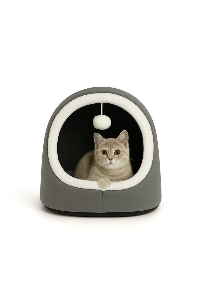 Mačji krevet Paws & Whiskers Alaska STD, 40 x 35 x 35 cm, antracit