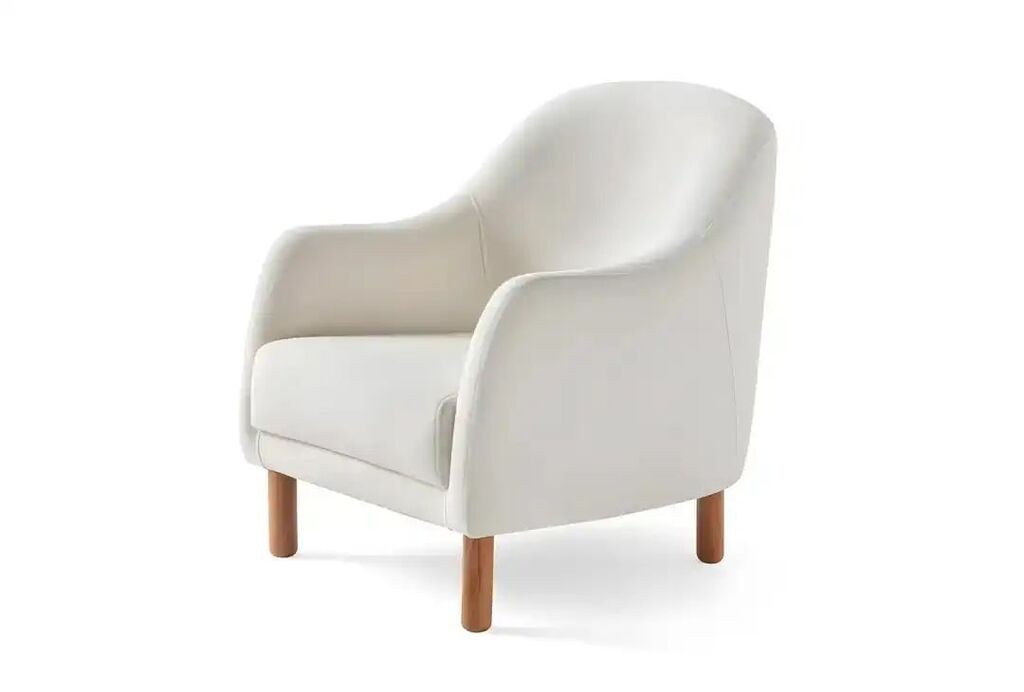 Atelier del Sofa Fotelja Aries, 75 x 85 x 75 cm, Bijela