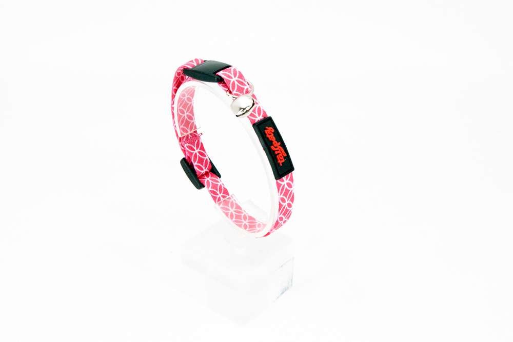 Ogrlica za mačke Paws & Whiskers Tile, ružičasto-bijela