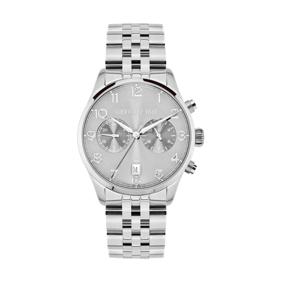 CERRUTI 1881 Muški ručni sat CIWGK2113604, Kvarcni mehanizam, Bijelo kućište, Srebrne boje