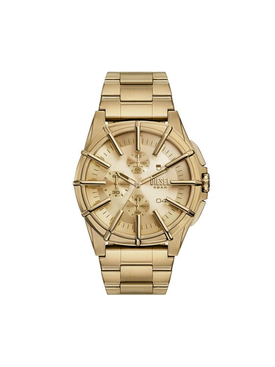 DIESEL Muški ručni sat DZ4659, Kvarcni mehanizam, Zlatno kućište, Zlatne boje