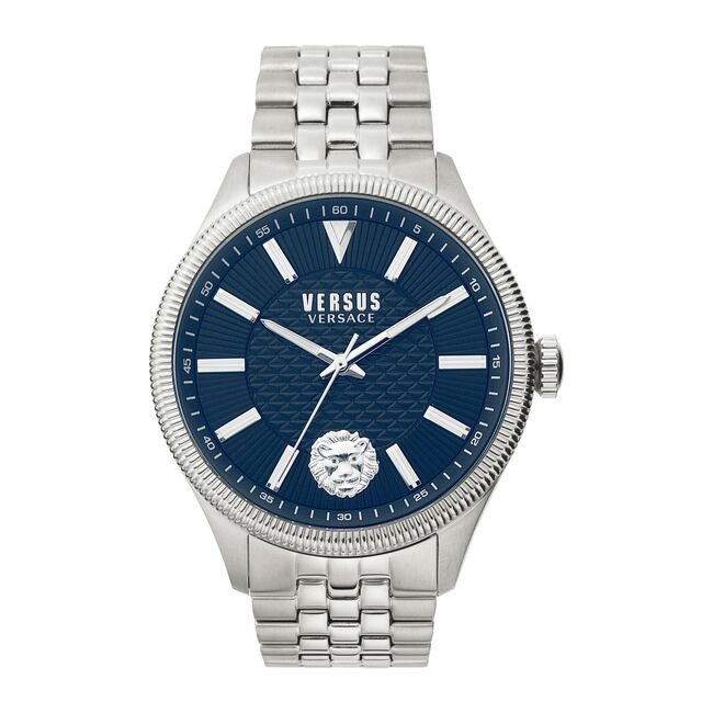 VERSUS VERSACE Muški ručni sat VSPHI0420, Kvarcni mehanizam, Plavo kućište, Srebrne boje