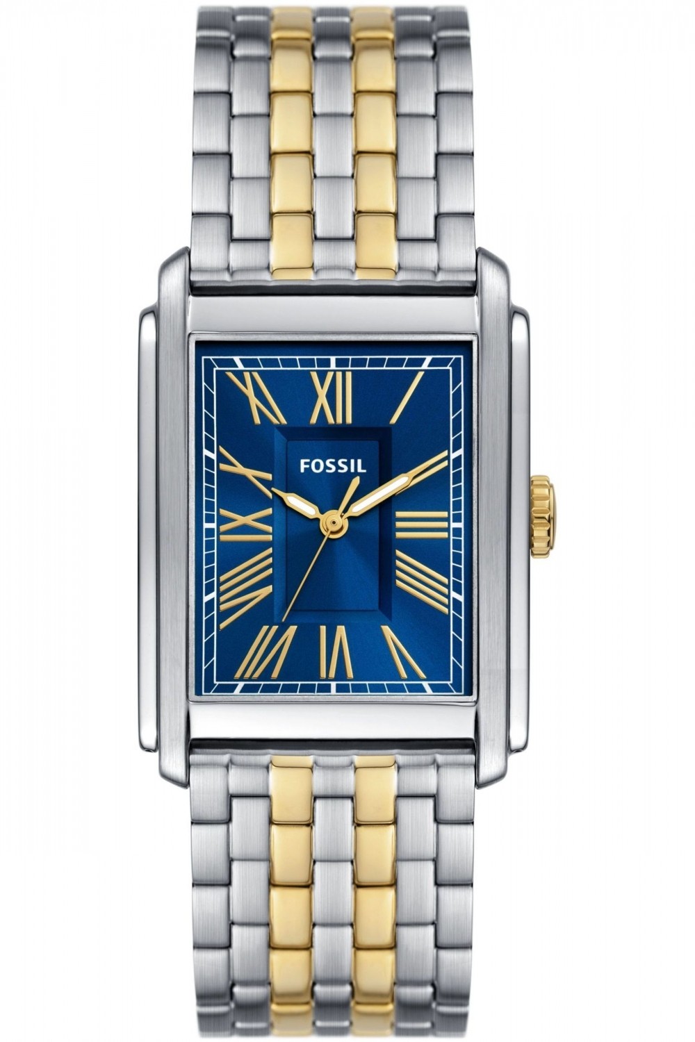 FOSSIL Muški ručni sat FS6010, Kvarcni mehanizam, Teget kućište, Srebrne boje