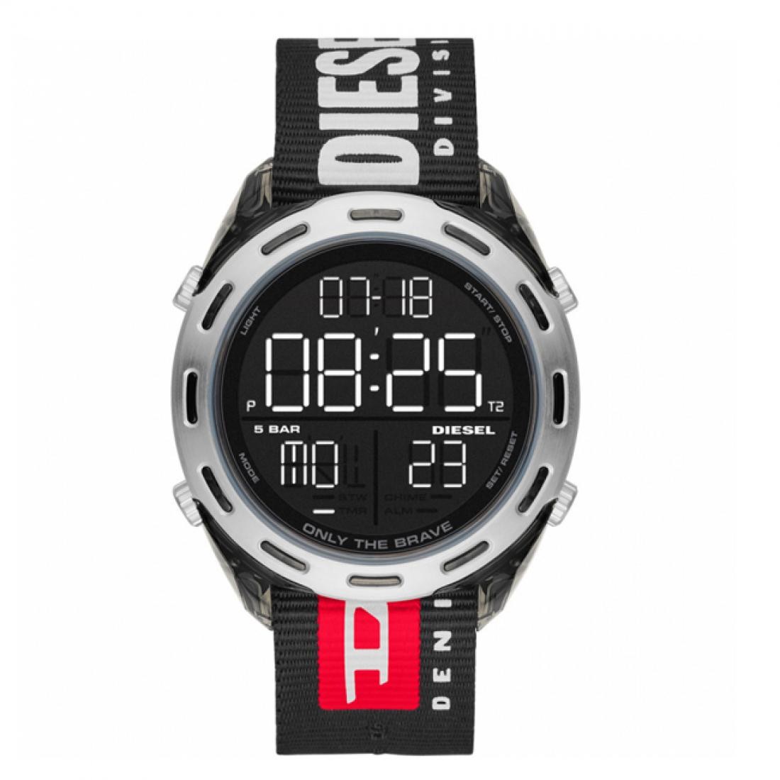 DIESEL Muški ručni sat DZ1914, Kvarcni mehanizam, Crno kućište, Crni