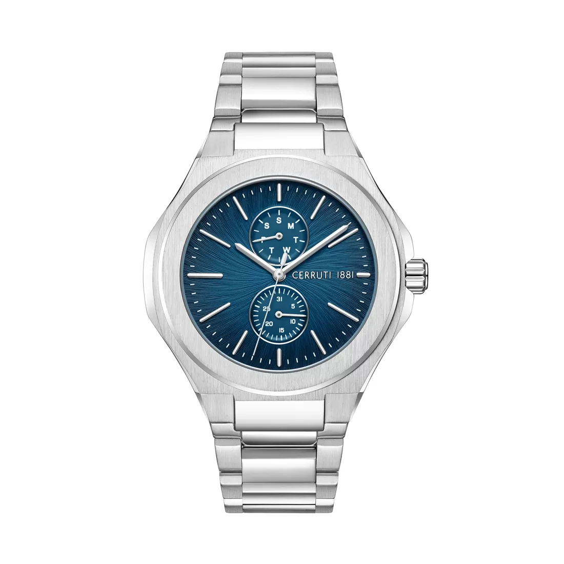 CERRUTI 1881 Muški ručni sat CIWGK0050801, Kvarcni mehanizam, Plavo kućište, Srebrne boje