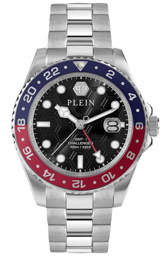 PHILIPP PLEIN Muški ručni sat PWYBA0223, Kvarcni mehanizam, Crno kućište, Srebrne boje