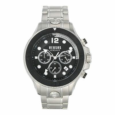 VERSUS VERSACE Muški ručni sat VSPVV0420, Kvarcni mehanizam, Crno kućište, Srebrne boje