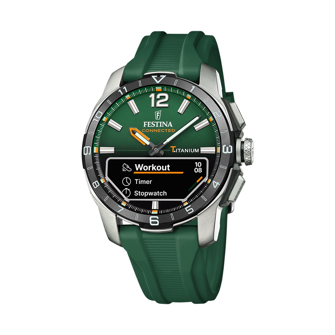 FESTINA Muški ručni sat F23000/2, Kvarcni mehanizam, Zeleno kućište, Zeleni