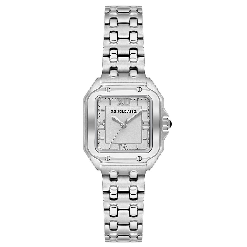 U.S. POLO ASSN. Ženski ručni sat USPA2074-04, Kvarcni mehanizam, Sivo kućište, Srebrne boje