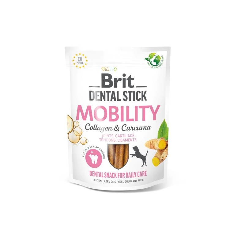 BRIT Dentalna poslastica za pse s kolagenom i kurkumom Mobility, 7 komada