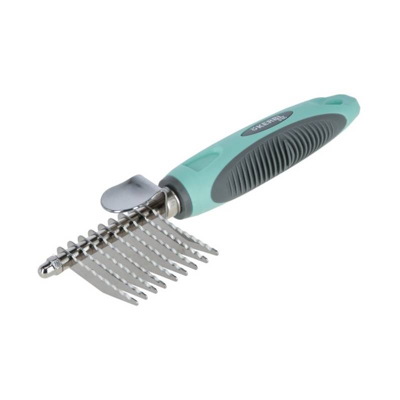 KERBL Češalj za pse za rasplitanje dlake, Tirkizno-sivi