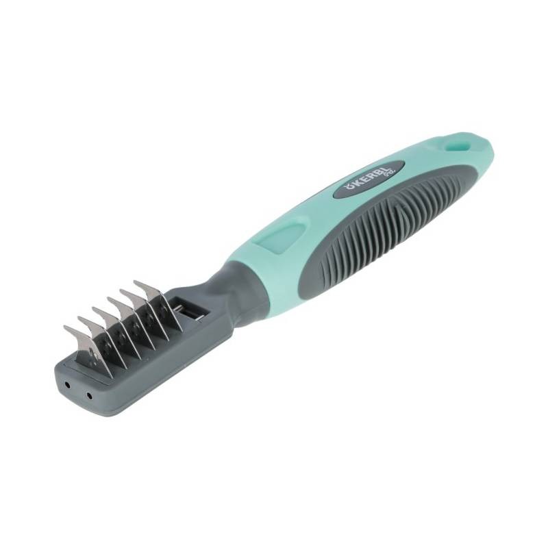KERBL Češalj za pse za rasplitanje dlake, Tirkizno-sivi