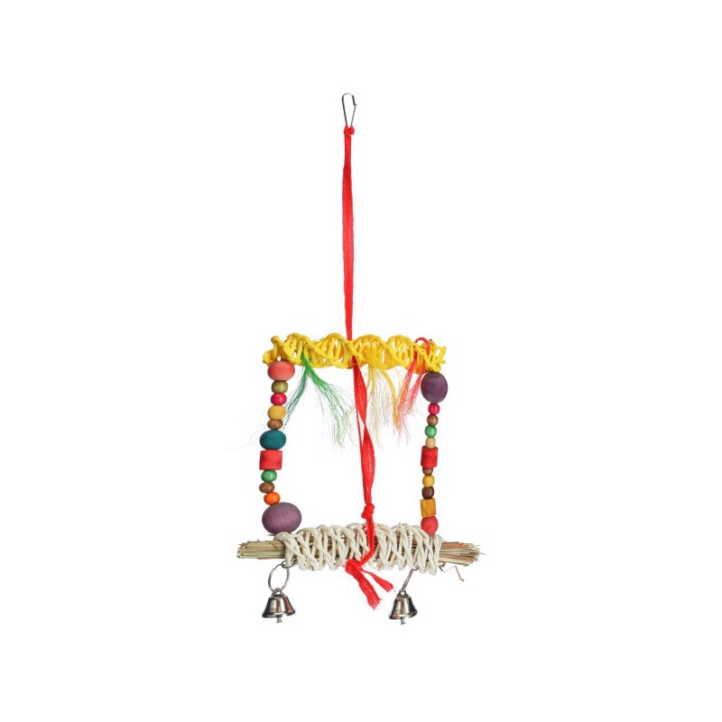 KERBL Ljuljaška sa zvoncetom za ptice, Šarena