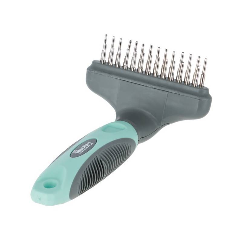 KERBL Češalj za razmrsivanje dlake kućnih ljubimaca, Dvoredni, Sivi