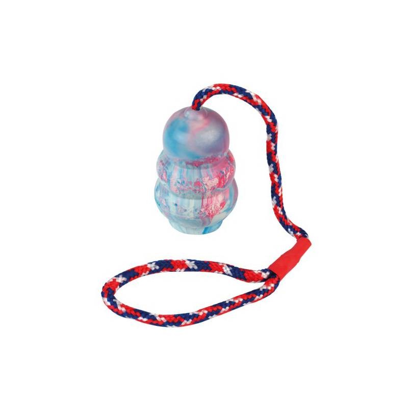 KERBL Igračka za pse Konopac sa gumom, Šareni