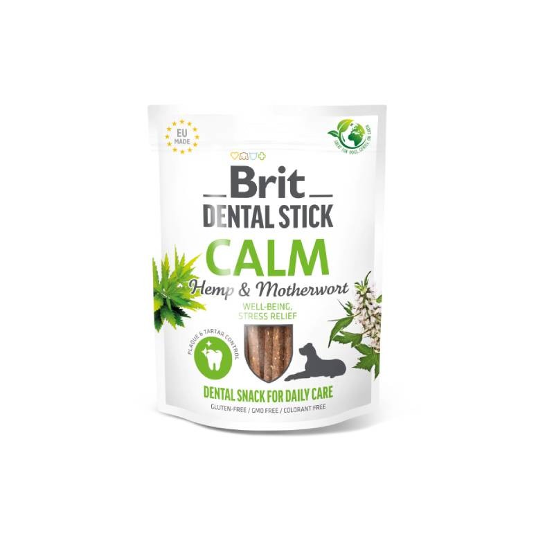 BRIT Dentalna poslastica za pse s konopljom i matičnjakom​ Calm, 7 komada