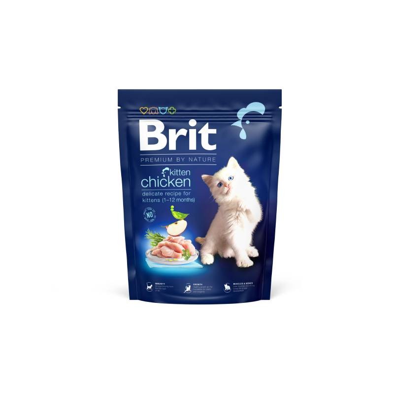 BRIT Suha hrana za mačiće, Piletina, 300g