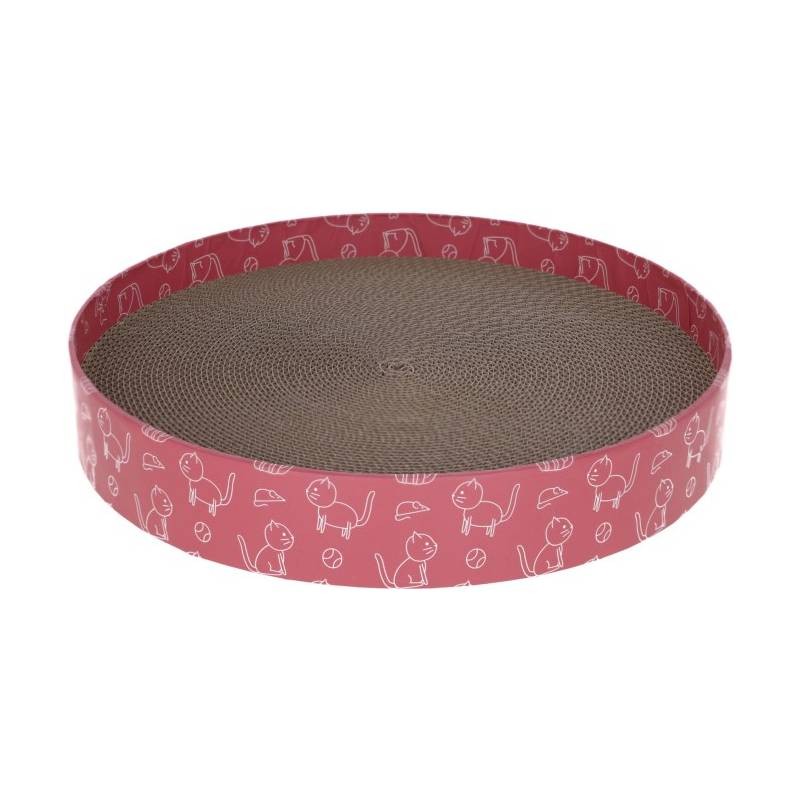 KERBL Višenamjenska grebalica za mačke Krug, Okrugla, Roza