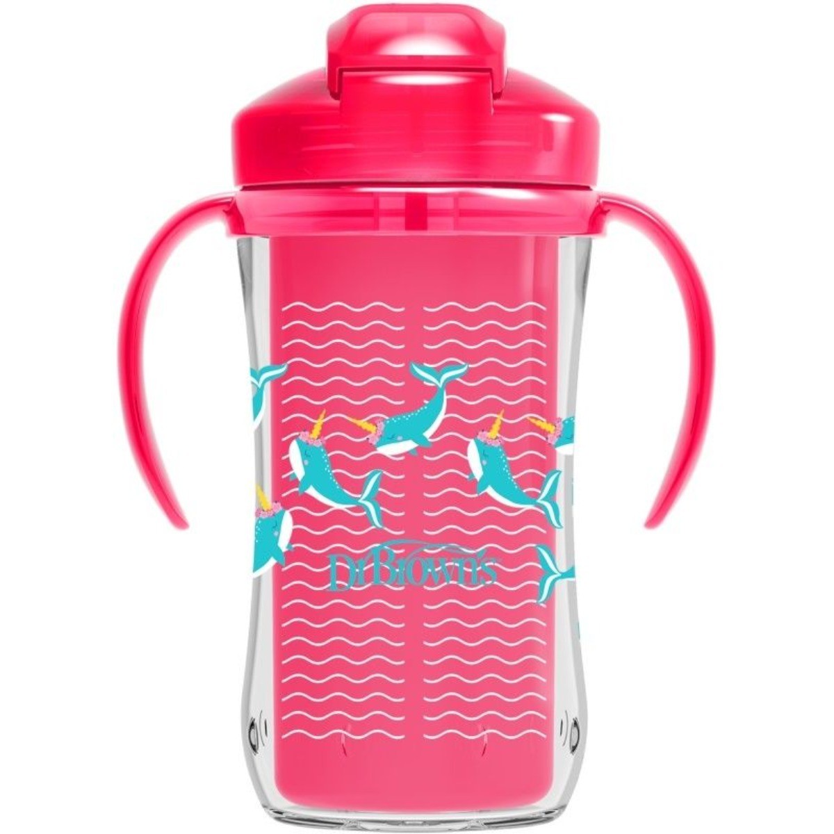 DrBrowns Trening čaša sa slamčicom Tc01201-Intl, 300ml, Roze