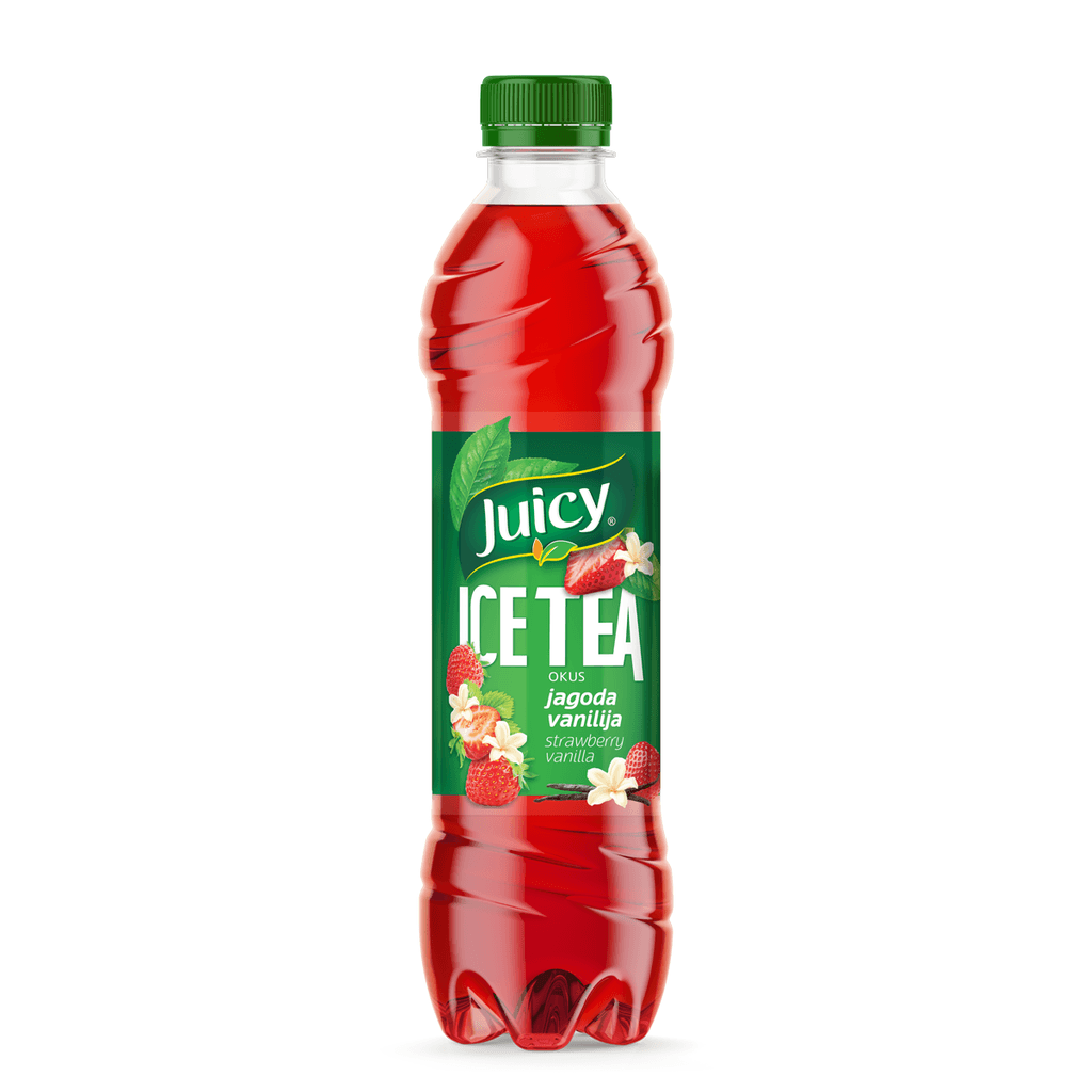 Juicy Ledeni čaj jagoda vanilija 0.5l 1/12