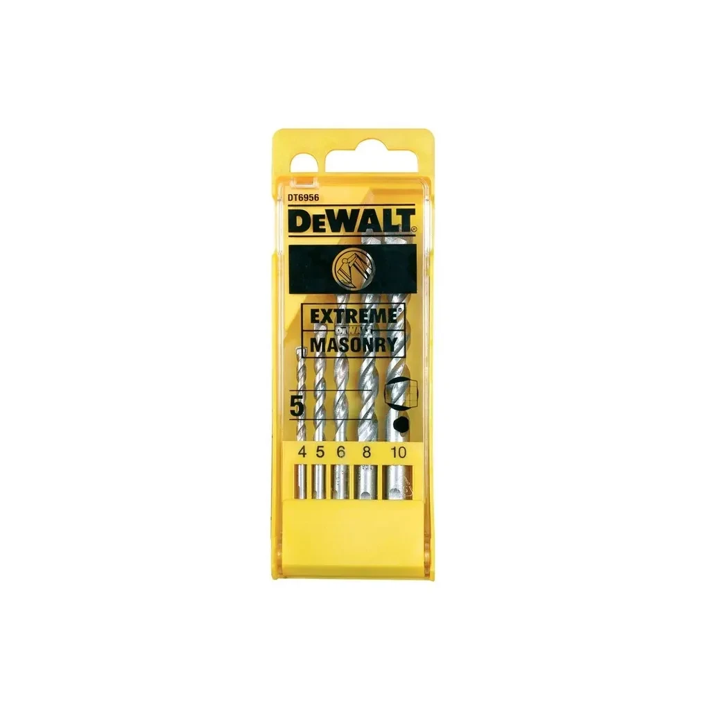 DeWalt Set burgija za beton DT6956, 4.0-10.0mm, 5 dijelova