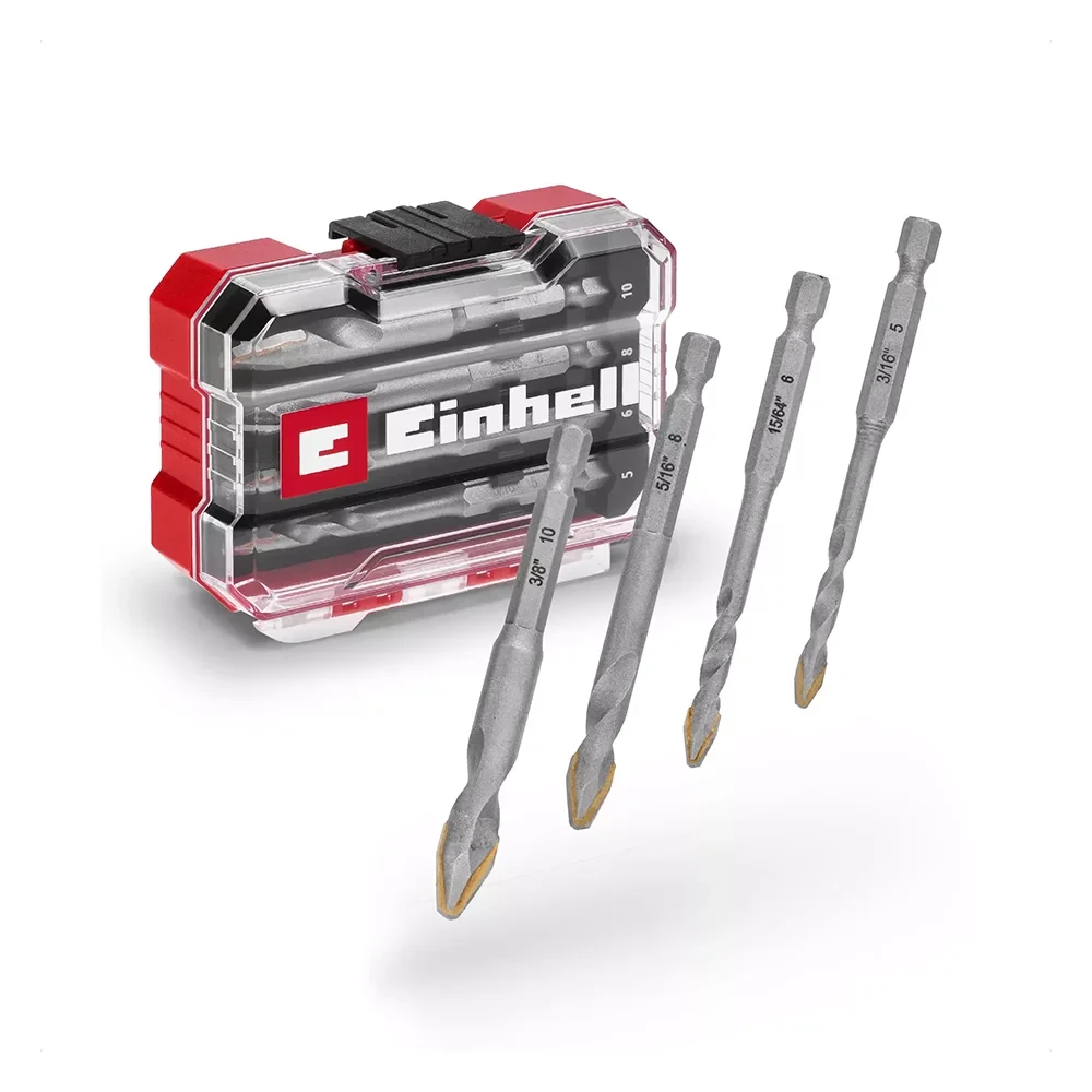 Einhell Set burgija za keramičke ploče, 5-10 mm, 4 dijela