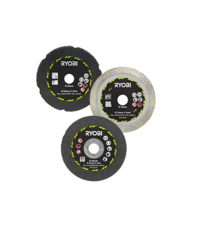 Ryobi Set reznih diskova za kružnu pilu RAKCOT03, 76 mm, 3 dijela