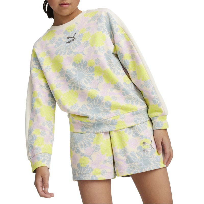PUMA Duks PUMA t7 snflr aop crew tr g djevojčice
