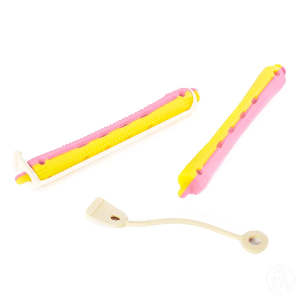 Beauty Design Vikleri za kosu Tb08 8 x 91 mm, 12 Komada, Žuto-Roze